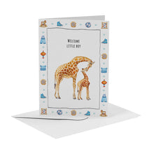 Load image into Gallery viewer, 10 greeting cards baby giraffe with envelope

