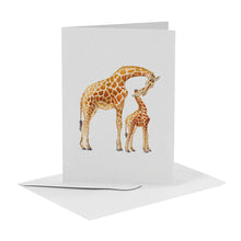 Load image into Gallery viewer, blanco wenskaart met giraf
