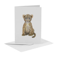 Load image into Gallery viewer, blanco wenskaart met luipaard
