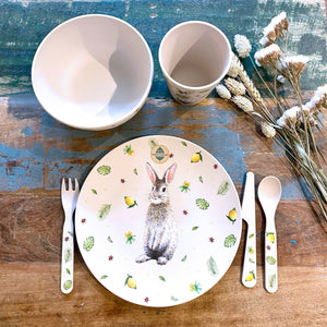 Zuperzozial X Mies to Go bioplastic tableware rabbit - durable and safe