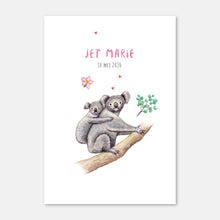 Load image into Gallery viewer, Birth announcement koala girl - sample
