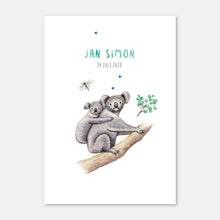 Load image into Gallery viewer, Birth announcement koala boy - sample
