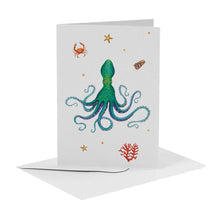 Load image into Gallery viewer, 10 greeting cards sea creatures with envelope
