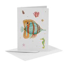Load image into Gallery viewer, 10 greeting cards sea creatures with envelope
