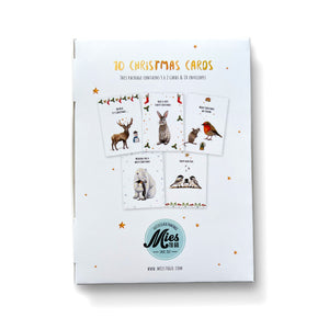 20 Christmas cards English with envelope
