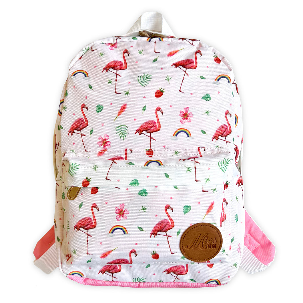 Mies to Go rugzak kinderrugzak schooltas duurzaam gerecycled flamingo schoolspullen back to school