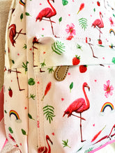 Load image into Gallery viewer, Kids backpack flamingo
