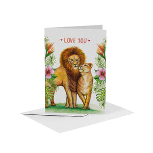 10 greeting cards Love & friends with envelope