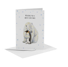 Load image into Gallery viewer, vrolijke kerstkaart met ijsbeer
